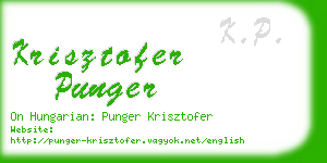 krisztofer punger business card